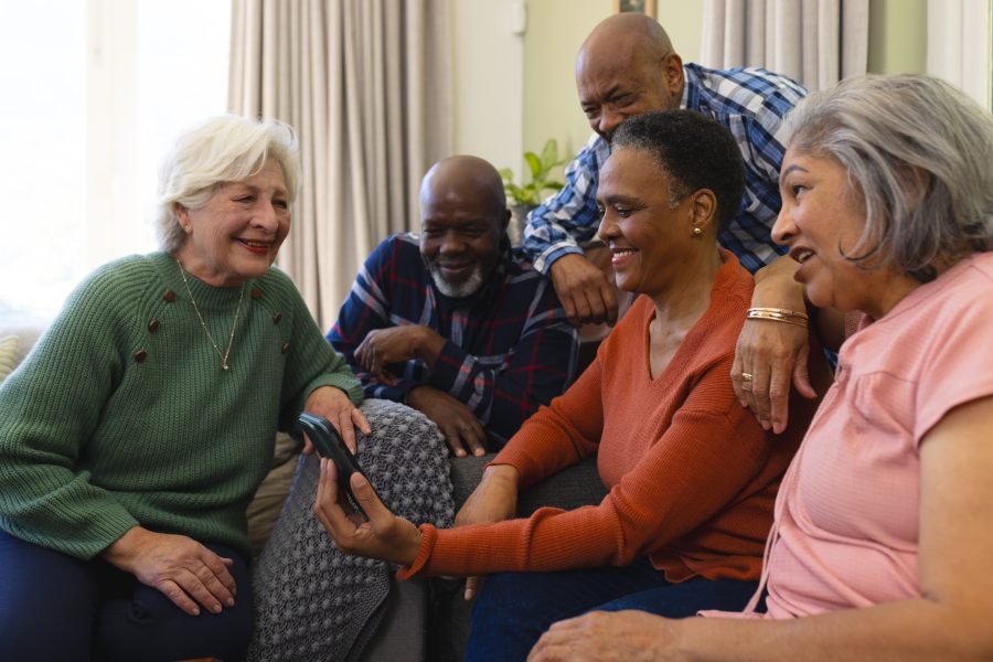 Senior Citizens hanging out.